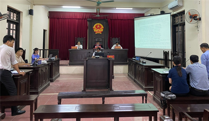 Viện KSND huyện Mê Linh phối hợp với Tòa án cùng cấp tổ chức phiên tòa...